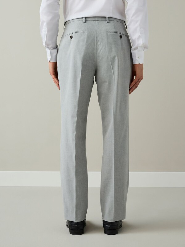 Seraphine Grey Regular Fit Motionflex Puppytooth Texture Suit Trousers