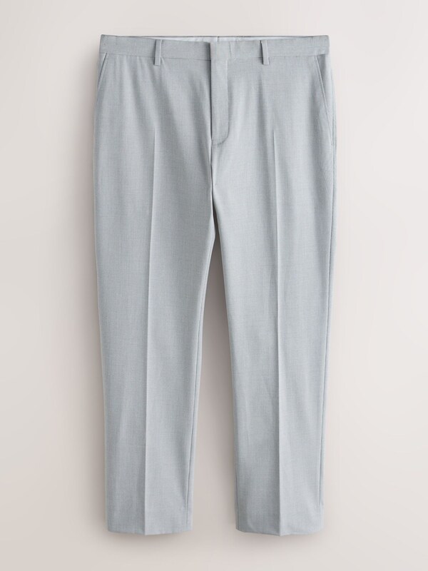 Seraphine Grey Regular Fit Motionflex Puppytooth Texture Suit Trousers