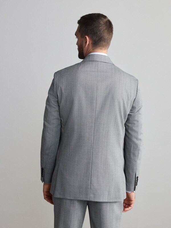 Seraphine Grey Regular Fit Signature Nova Fides 100% Italian Wool Suit Jacket