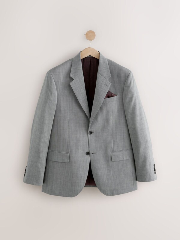 Seraphine Grey Regular Fit Signature Nova Fides 100% Italian Wool Suit Jacket