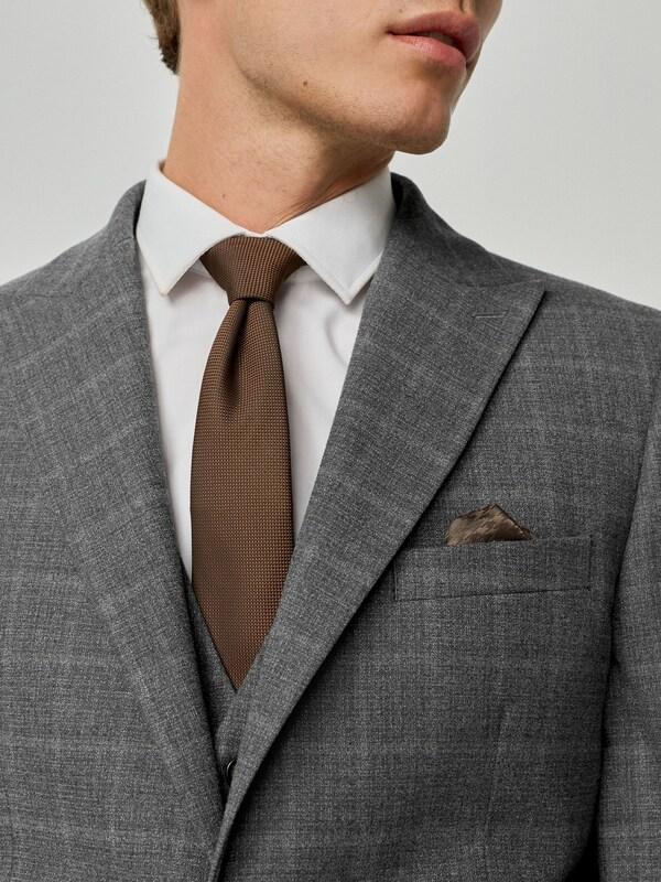 Seraphine Grey Tailored Fit Check Flannel Suit Jacket