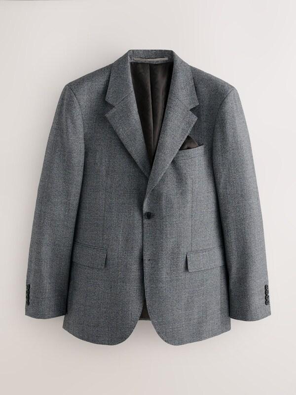 Seraphine Grey Tailored Fit Merino Wool Blend Suit Jacket