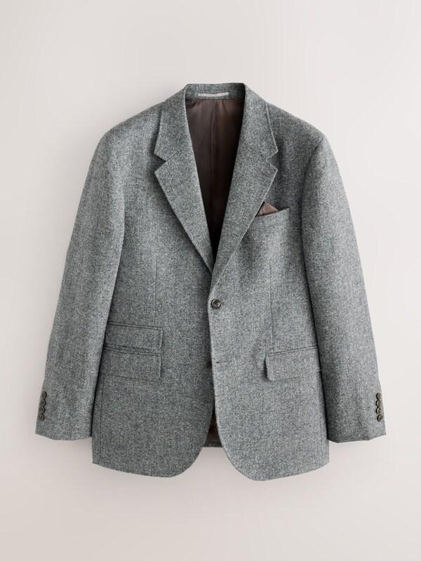 Seraphine Grey Tailored Fit Signature Abraham Moon 100% British Wool Donegal Suit Jacket