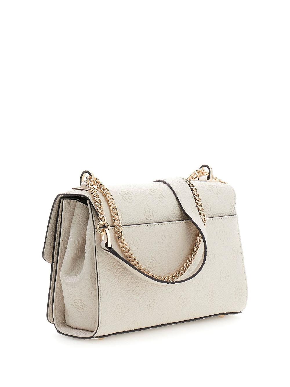 seraphine Guess Cresidia Ii Convertible Crossbody Flap White Bag