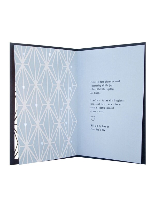 Seraphine Hallmark Blue Husband Geometric Valentines Card