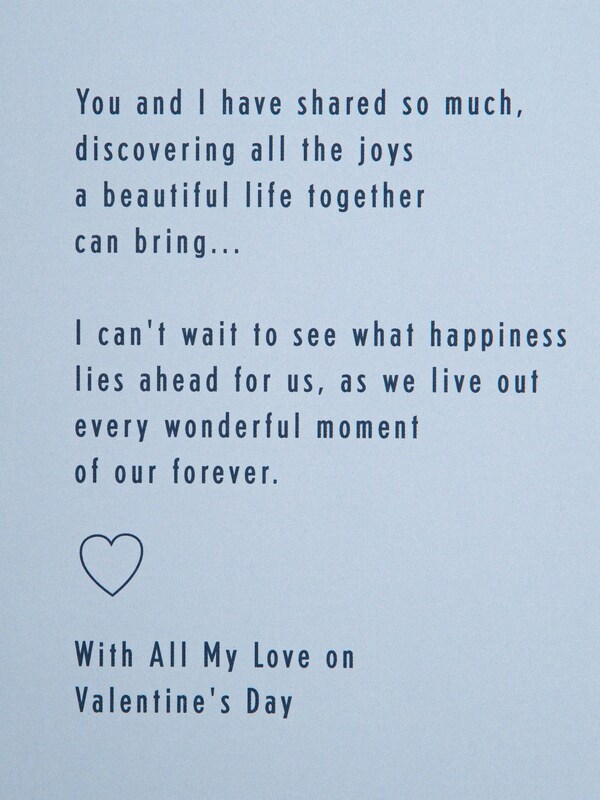 Seraphine Hallmark Blue Husband Geometric Valentines Card