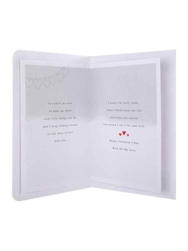 Seraphine Hallmark Grey Husband Heartfelt Verse Valentines Card