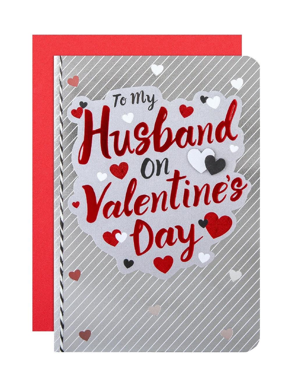seraphine Hallmark Red Husband Bold Text Valentines Card