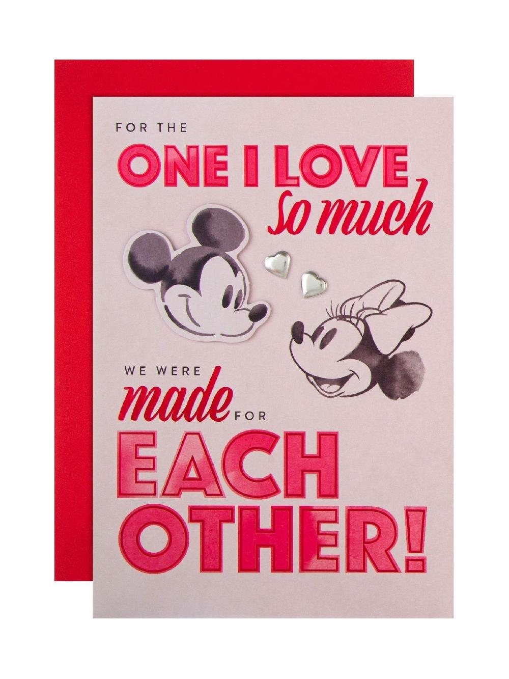 seraphine Hallmark Red One I Love Mickey Mouse Valentines Card
