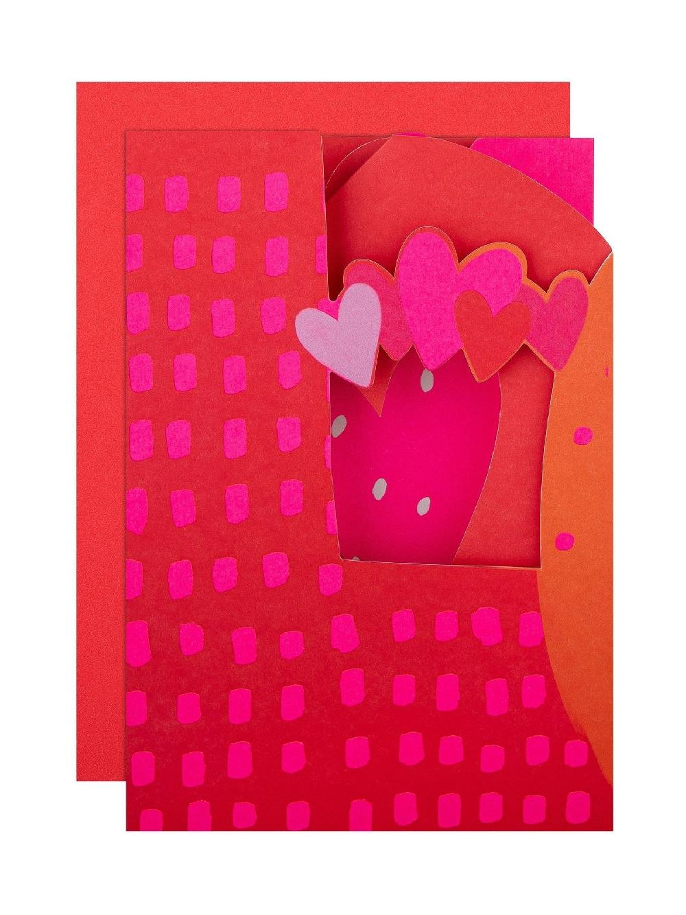 seraphine Hallmark Red Pop Up 'Love' Banner Valentines Card