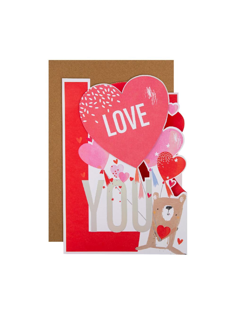 seraphine Hallmark Red Pull-Out Valentine's Day Card for One I Love