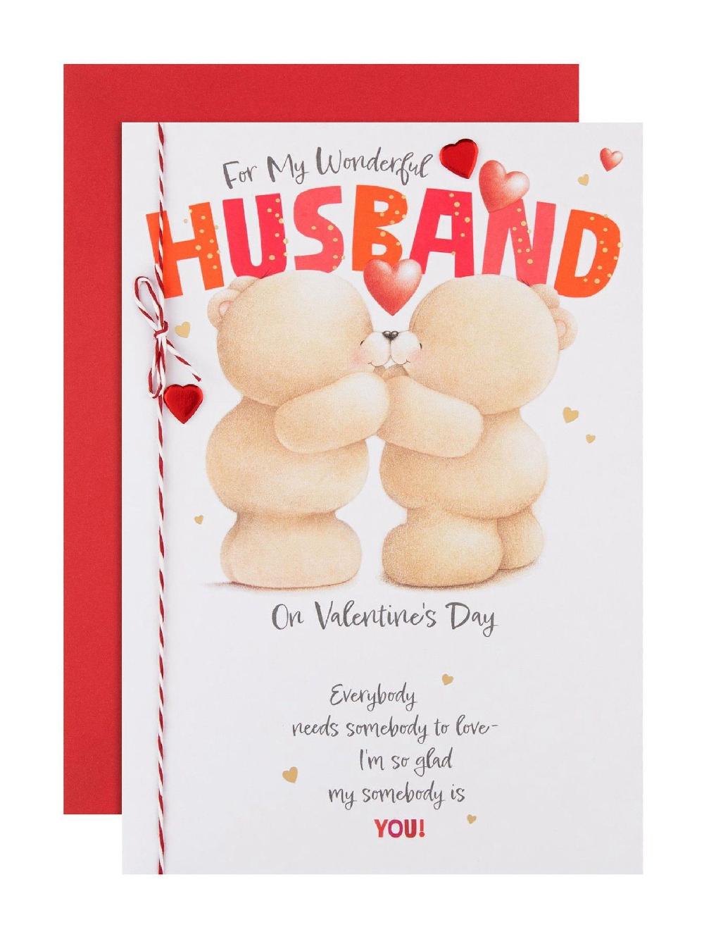 seraphine Hallmark Red Wonderful Husband Forever Friends Valentine's Card