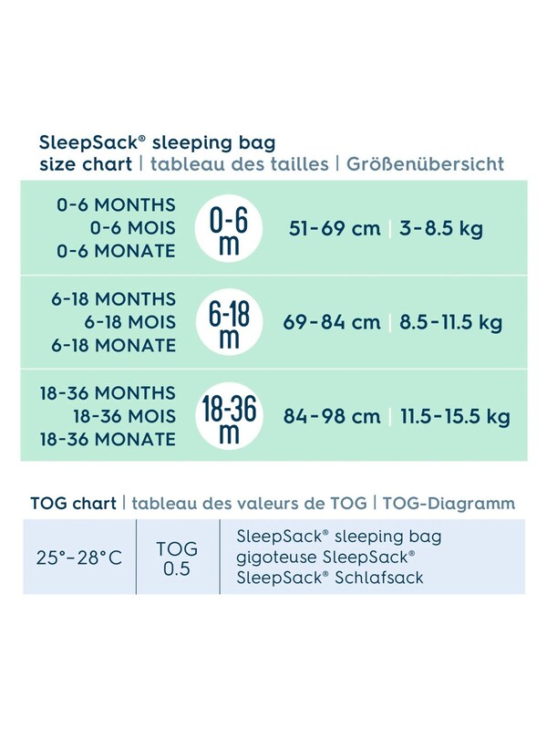 Seraphine Halo Grey SleepSack 0.5 TOG 100% Cotton Sleeping Bag