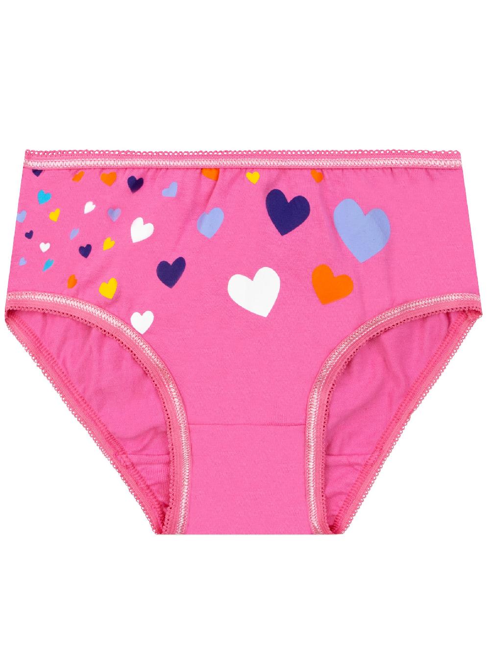 seraphine Harry Bear Pink Girls Hearts Underwear 5 Pack
