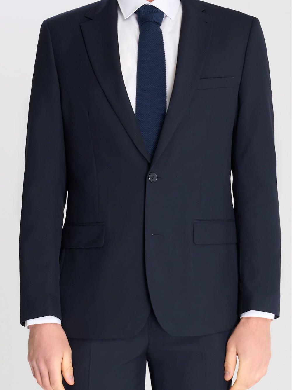 seraphine Harry Brown Blue Alex Slim Fit Suit Jacket