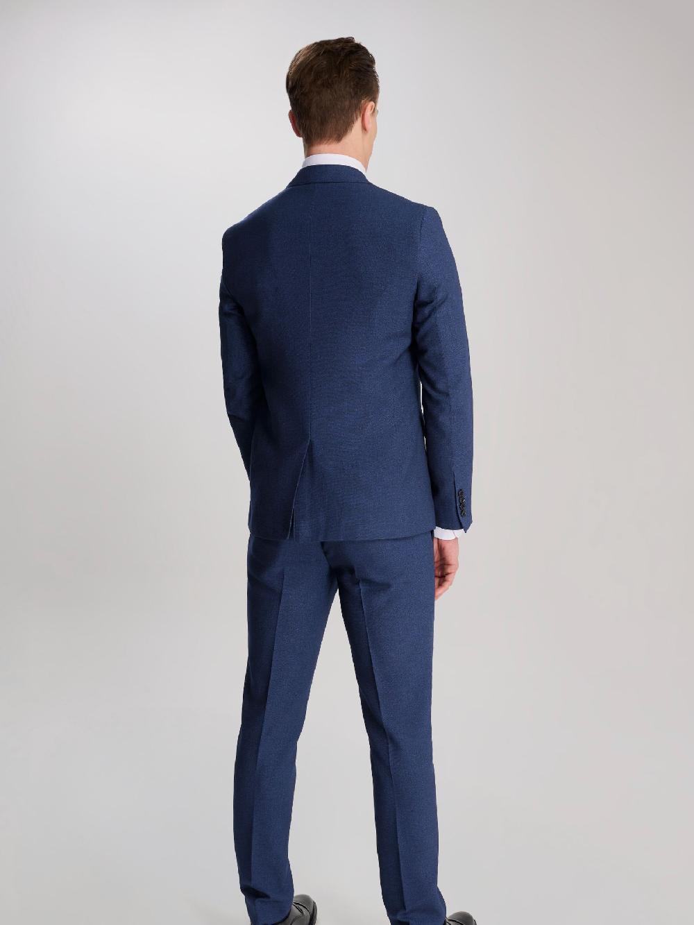 seraphine Harry Brown Blue Slim Fit Suit Archie Melange Jacket