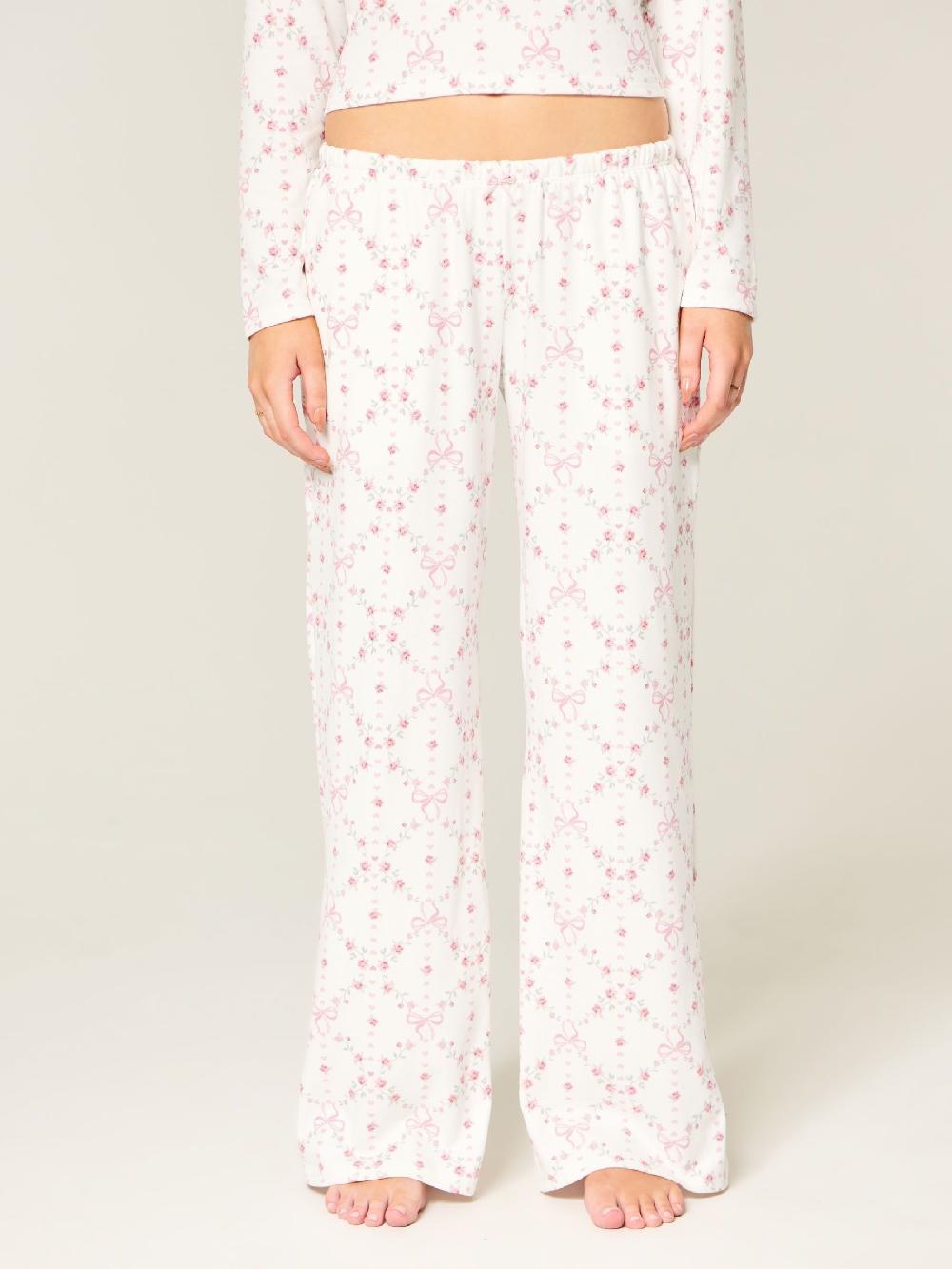 seraphine Hollister Cosy Wide leg White Pyjamas Bottoms