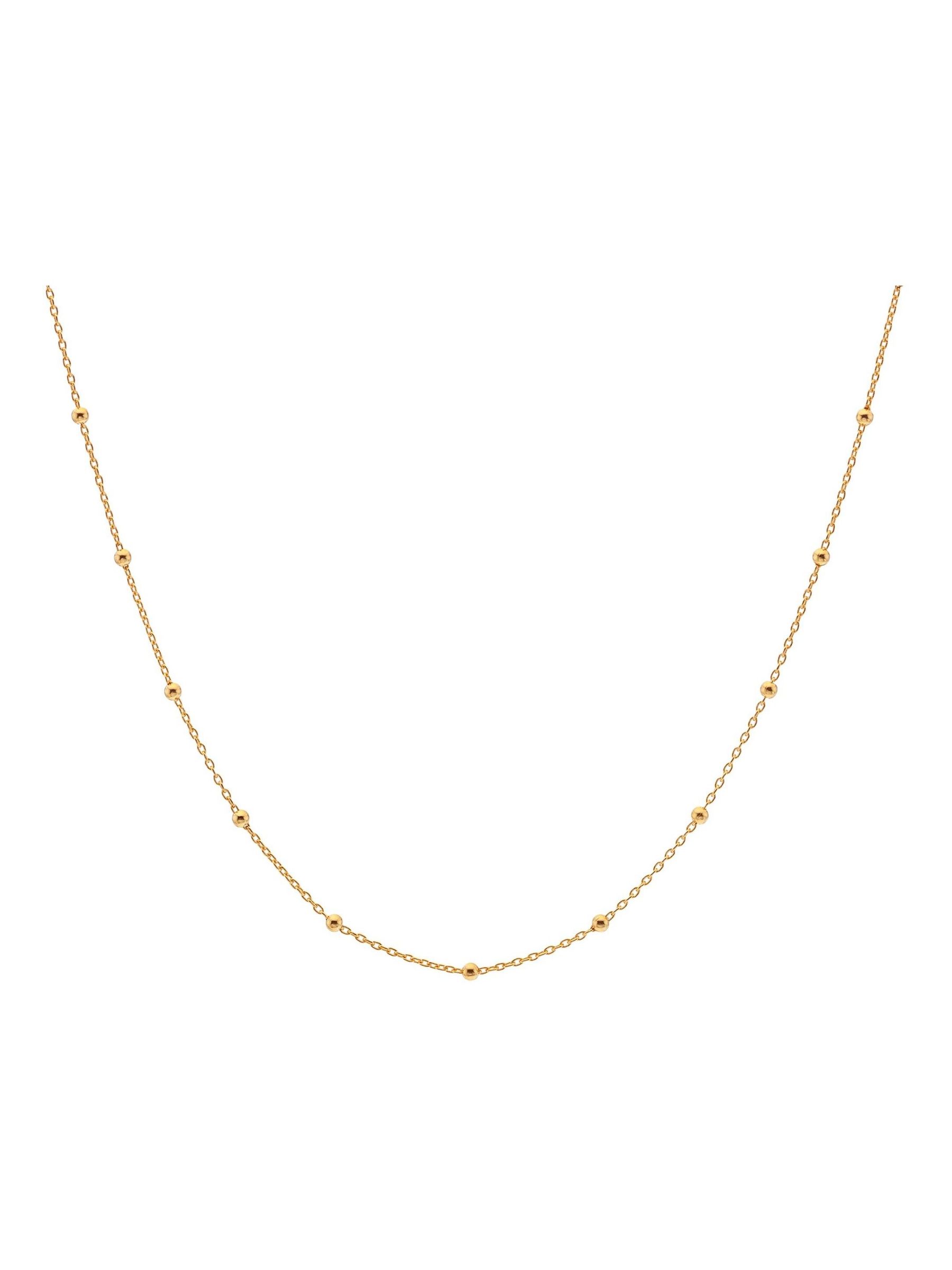 seraphine Hot Diamonds Gold Tone Embrace Beaded Cable 32-39cm Chain Necklace