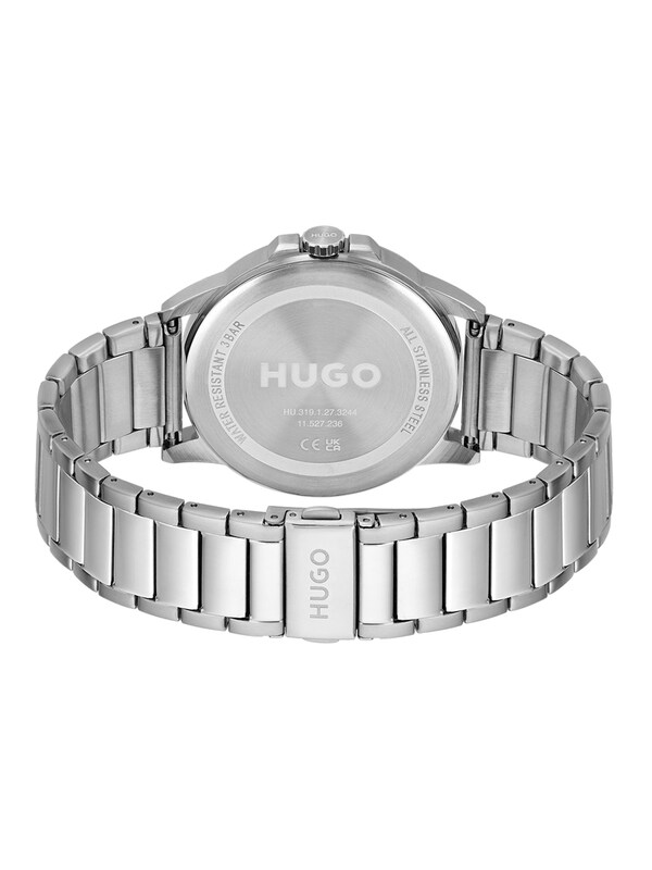 Seraphine HUGO Silver Tone FIRST Stainless Steel Bracelet Watch