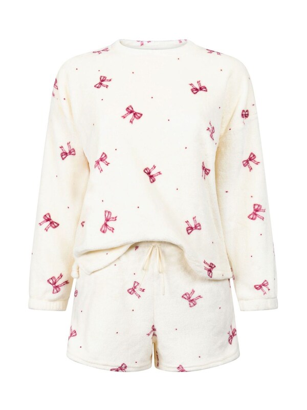 Seraphine Hunkemoller Flannel Fleece White Pyjamas Set