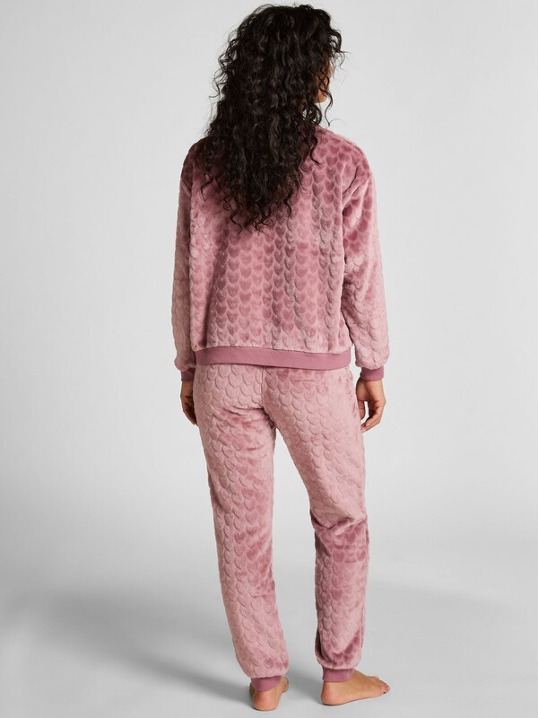 Seraphine Hunkemoller Purple Fleece Heart Pyjamas Set
