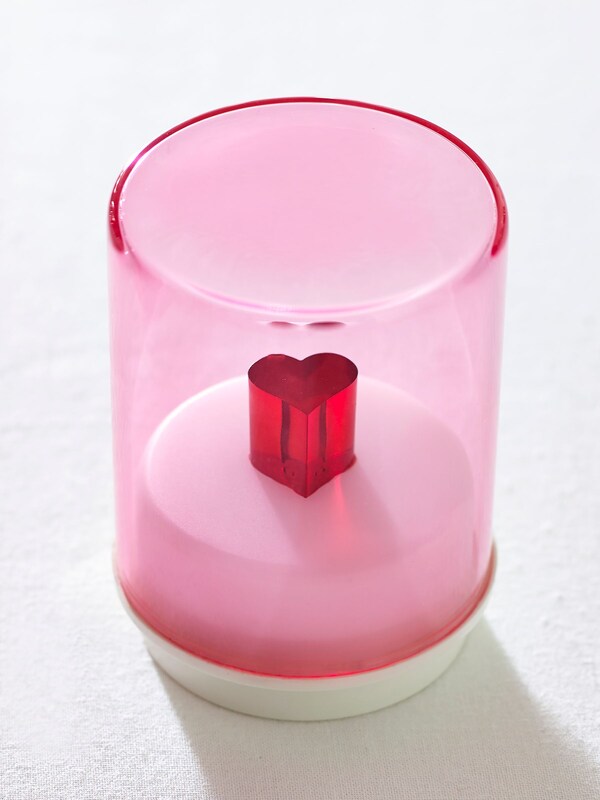 Seraphine Indigo Owl Pink Small Gem Wireless Table Lamp