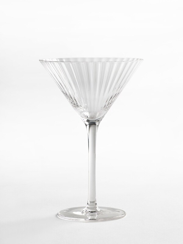 Seraphine Jasper Conran London Set Of 4 Clear Fluted Martini Cocktail Glasses