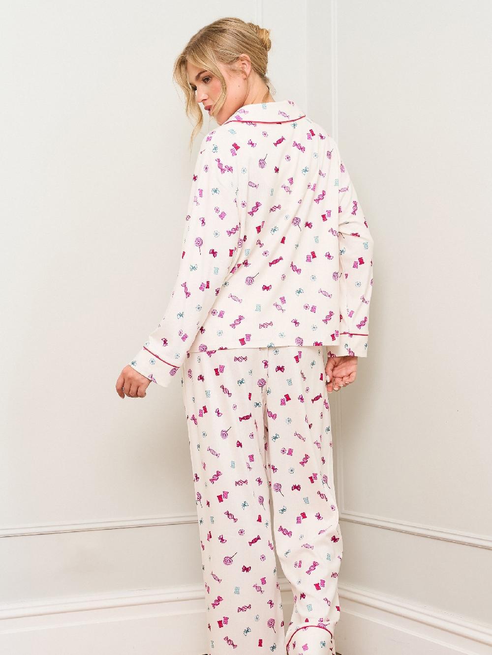 seraphine Jim Jam the Label Sweet Trad White Pyjamas