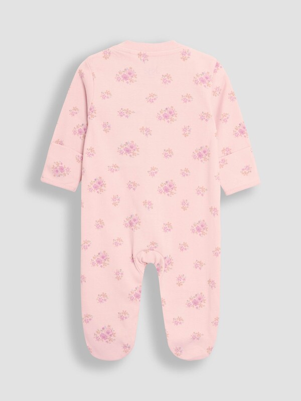 Seraphine JoJo Maman Bébé Floral 2-Piece Baby Sleepsuit & Velour Jacket Set