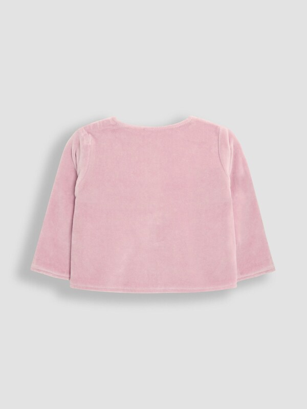 Seraphine JoJo Maman Bébé Floral 2-Piece Baby Sleepsuit & Velour Jacket Set