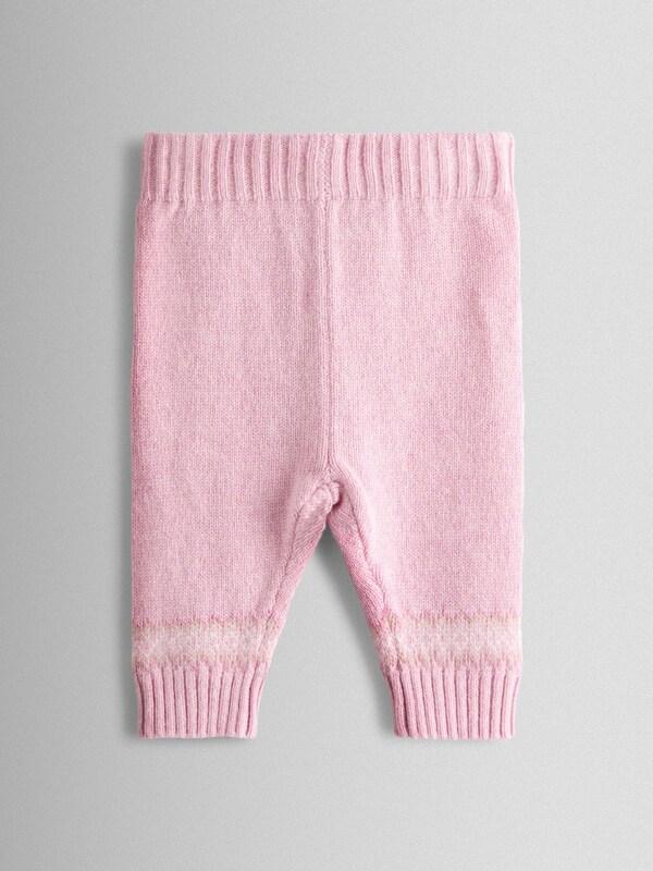 Seraphine JoJo Maman Bébé Pink Fair Isle Knit Cardigan & Bottom Set