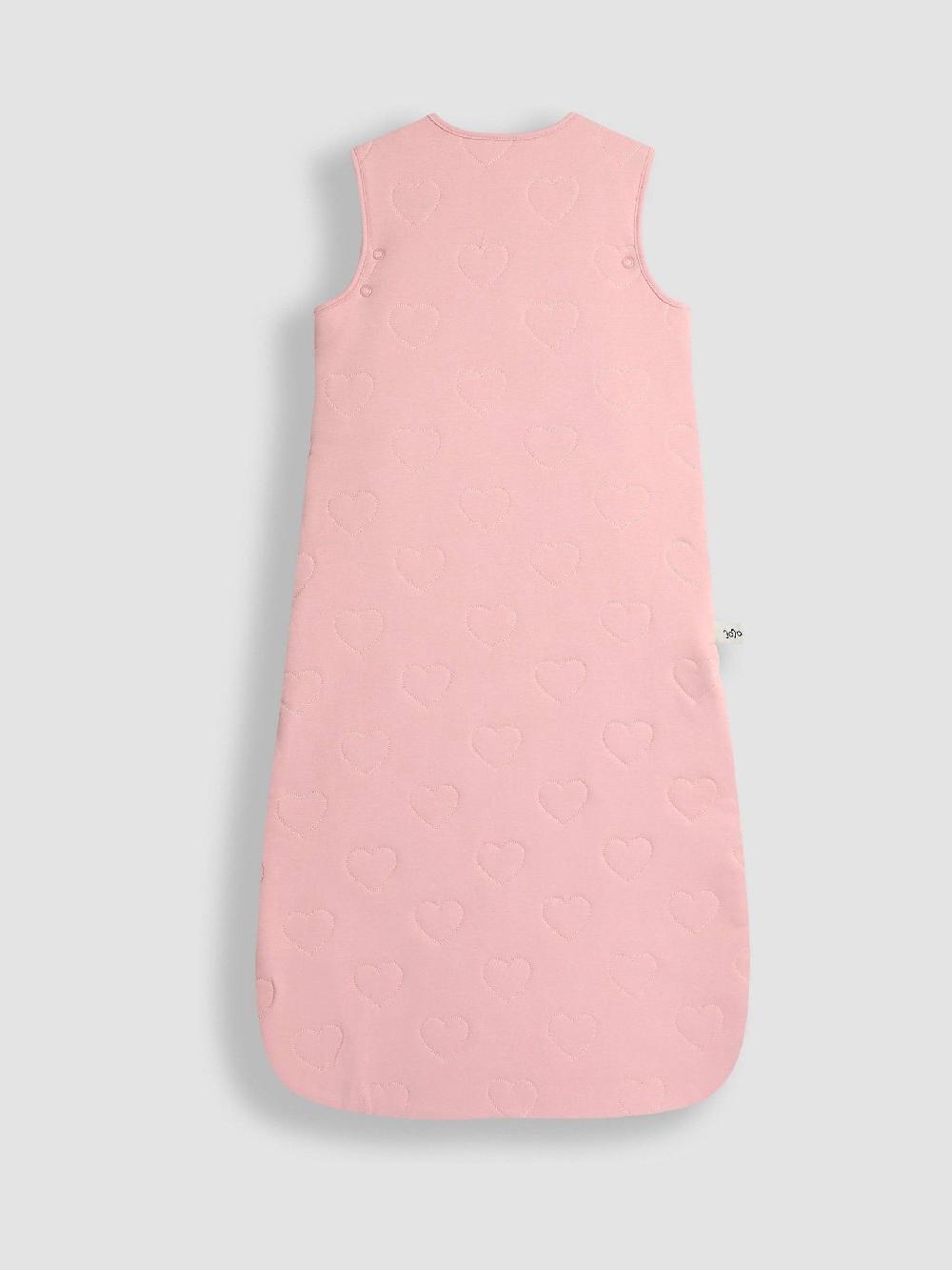 seraphine JoJo Maman Bébé Pink Heart Quilted 2.5 Tog Baby Sleeping Bag