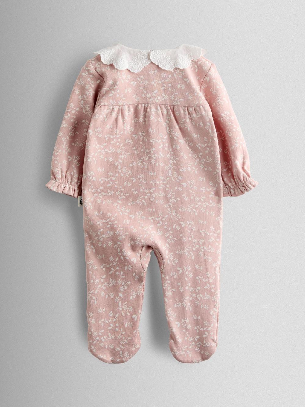seraphine JoJo Maman Bébé Pink Organic Cotton Ditsy Floral Sleepsuit