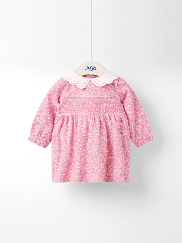 Seraphine JoJo Maman Bébé Pink Smocked Collared Dress