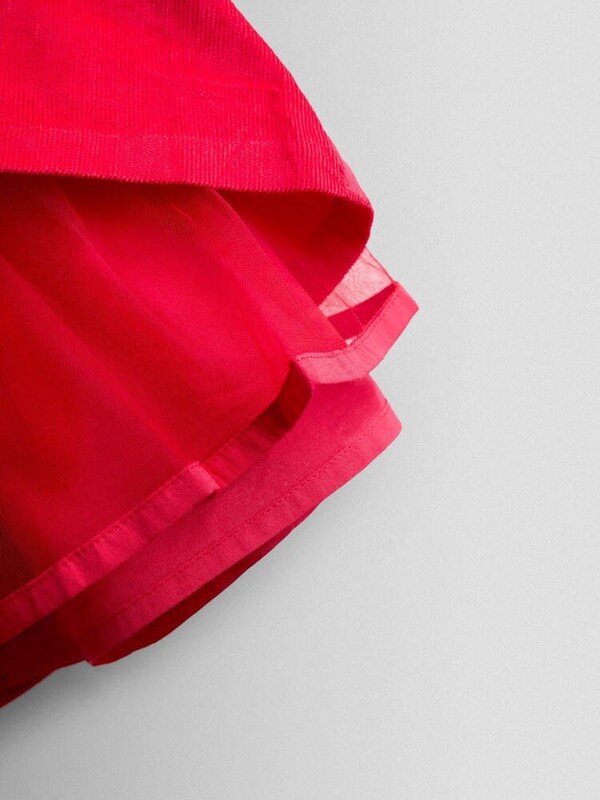 Seraphine JoJo Maman Bébé Pink Smocked Cord Frill Shoulder Dress