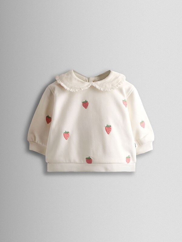 Seraphine JoJo Maman Bébé Pink Strawberry Collared Sweatshirt And Jogger Set