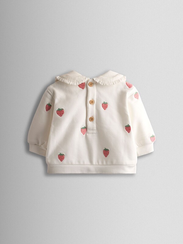 Seraphine JoJo Maman Bébé Pink Strawberry Collared Sweatshirt And Jogger Set