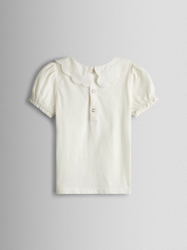 Seraphine JoJo Maman Bébé Rose Pink Broderie Collar T-Shirt & Printed Tulle Skirt Set