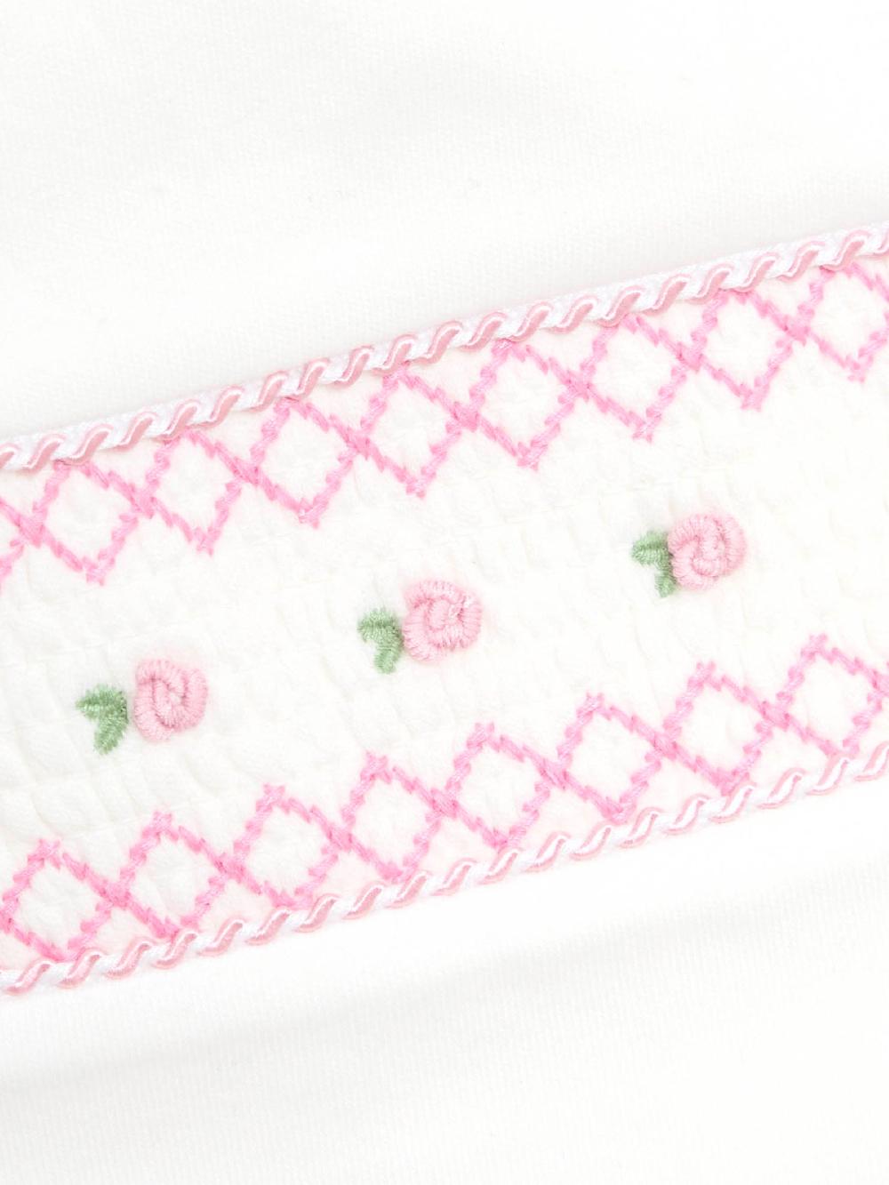 seraphine Jojo Maman Bébé White 100% Cotton Bib Mittens 2 Pack