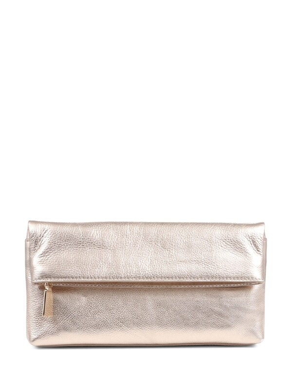 Seraphine Jones Bootmaker Gold Wylie Fold-Over Clutch