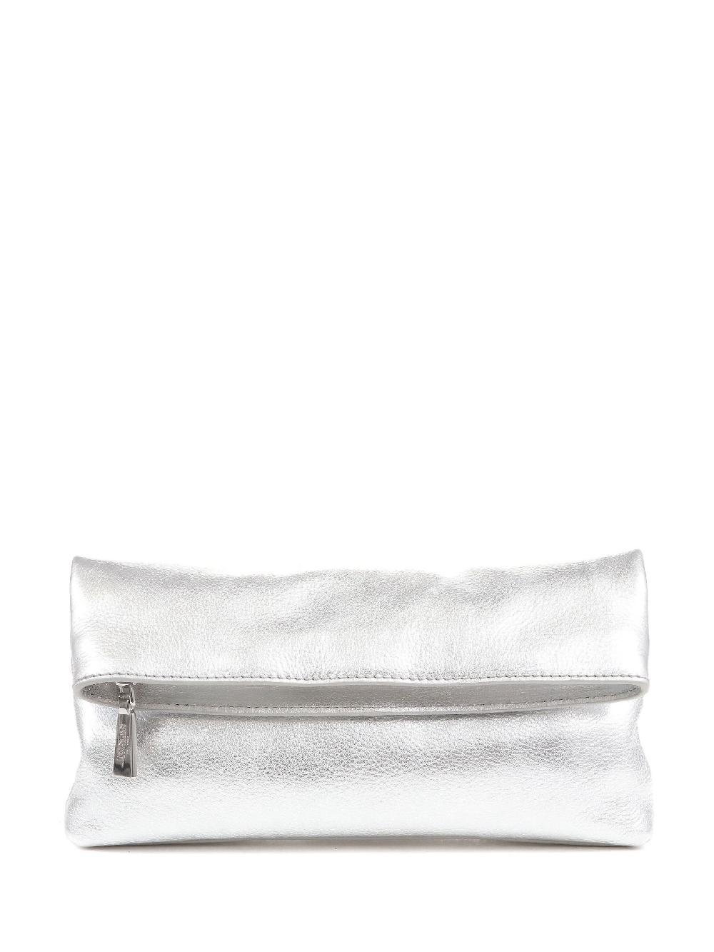 seraphine Jones Bootmaker Silver Wylie Fold-Over Clutch