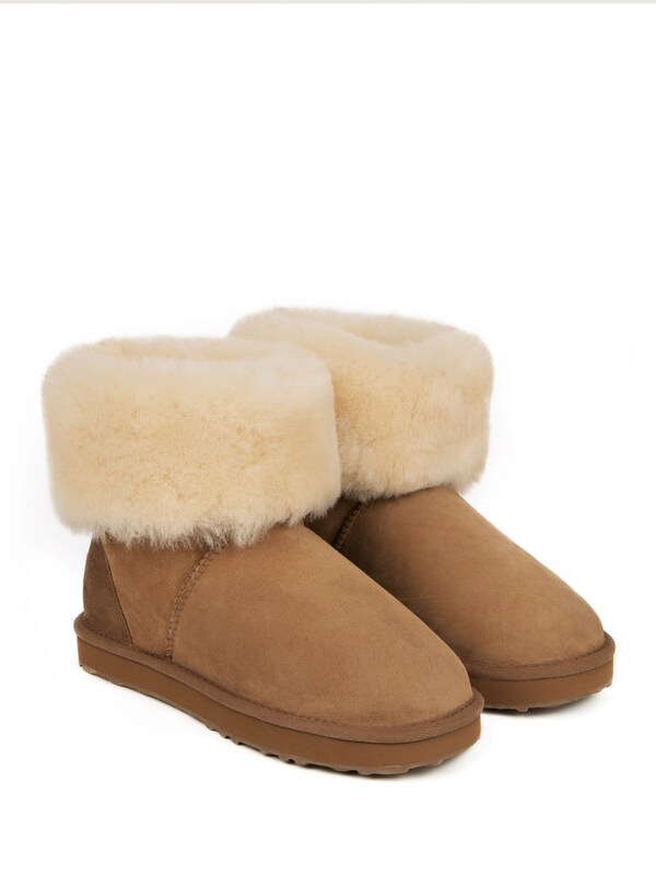 Seraphine Just Sheepskin Brown Ladies Cornwall Boots