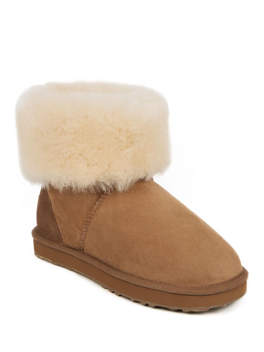 seraphine Just Sheepskin Brown Ladies Cornwall Boots