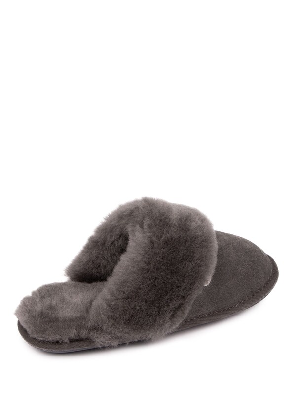 Seraphine Just Sheepskin Dark Grey Ladies Duchess Slippers
