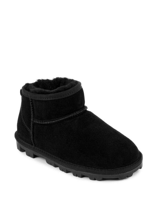 Seraphine Just Sheepskin™ Black Ladies Mini Grace Sheepskin Boots