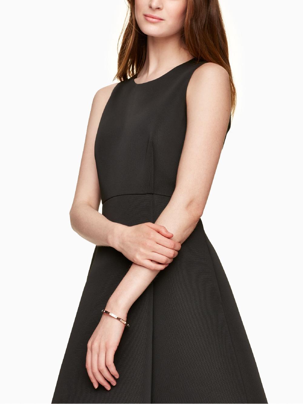 seraphine kate spade new york Set in Stone Hinged Silver Bangle