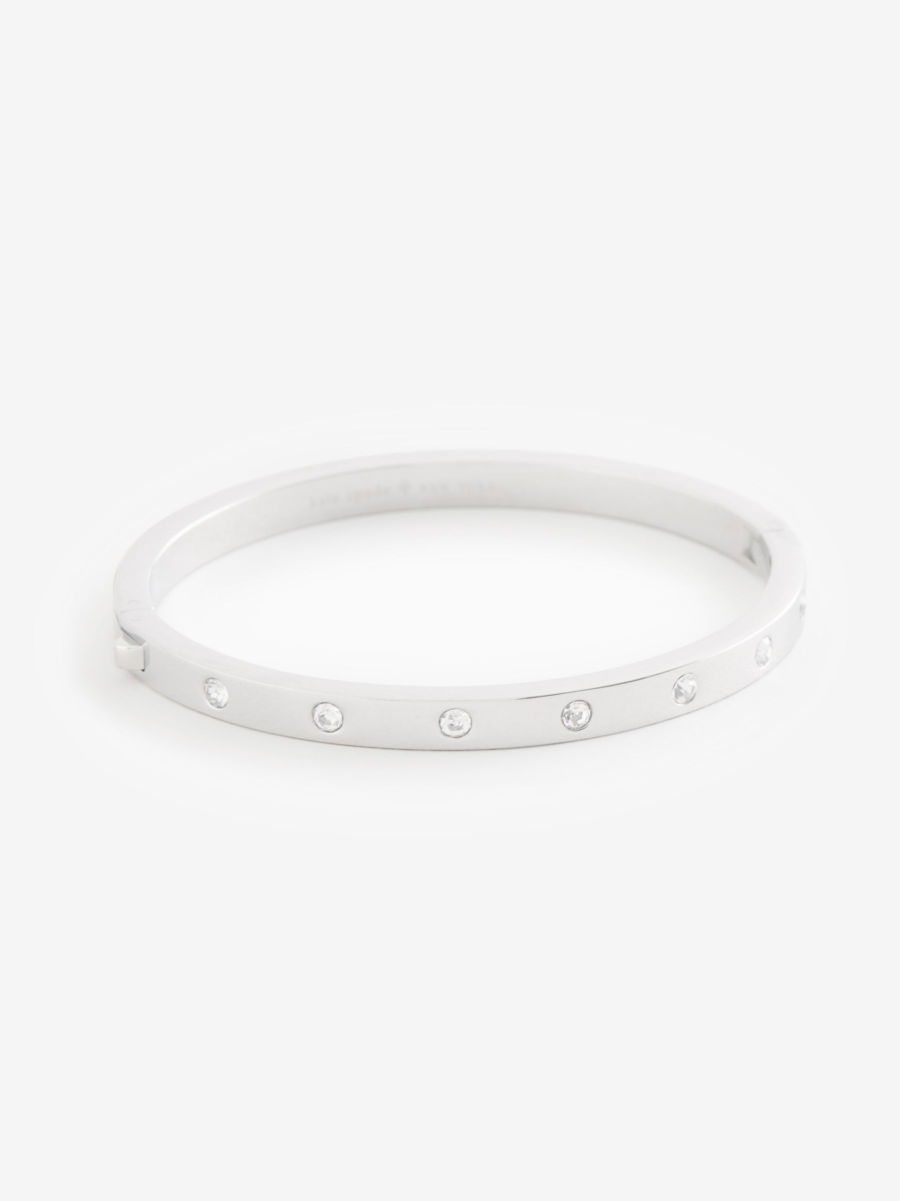 seraphine kate spade new york Set in Stone Hinged Silver Bangle