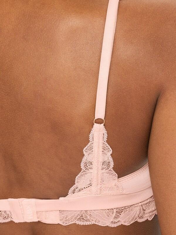 Seraphine KBX Pink Harper Scalloped Lace Triangle Bralette