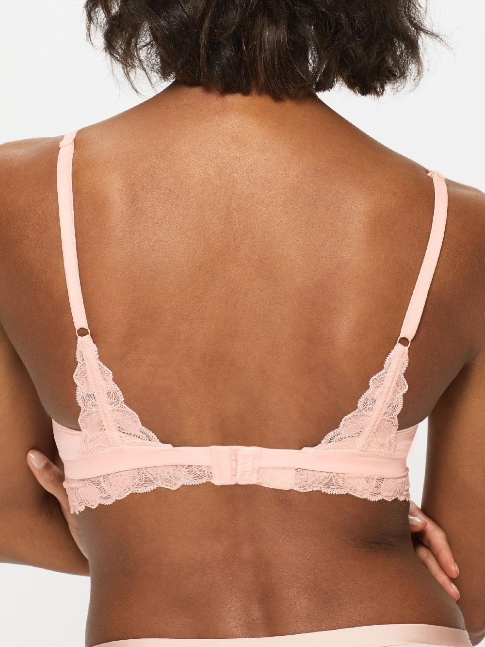 seraphine KBX Pink Harper Scalloped Lace Triangle Bralette