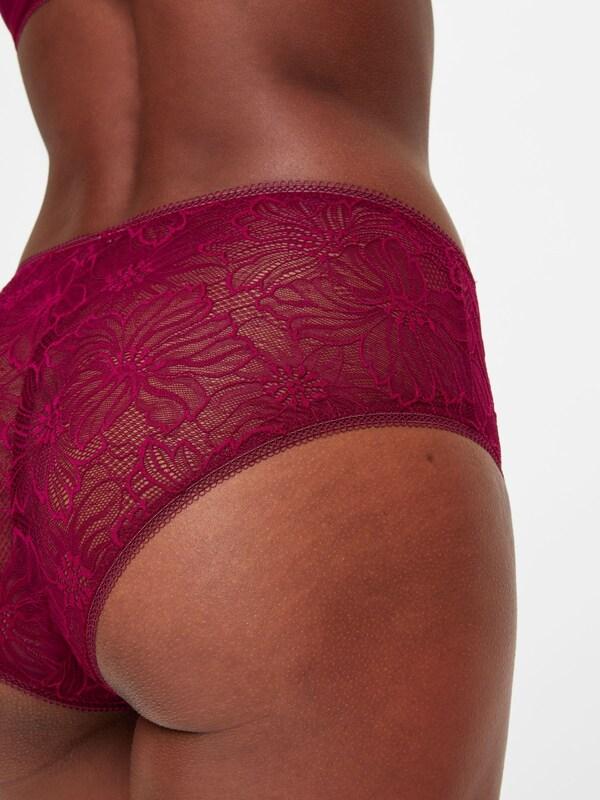 Seraphine KBX Red Alice Lace High Rise Brazilian Knickers